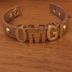 BCBGeneration OMG Gold/Brown Leather Bracelet